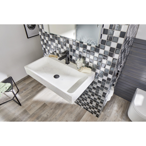 Hansgrohe Metropol 110 Mitigeur lavabo - 18.4cm de haut - vidage push open - déport 13.5cm - noir mat SW297295