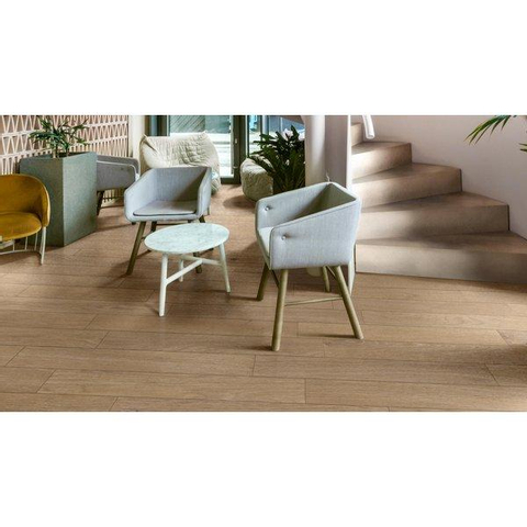 ÉCHANTILLON Ceralto Houta Soft Carrelage sol et mur 11x54cm 9mm rectifié R9 grès cérame Miele SW914234