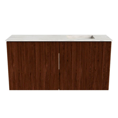 Mondiaz JOYA-DLUX 80cm meuble de salle de bains - couleur Ruby - Vasque FAYE position Droite 1 trou de robinet couleur Ostra. SW1423798