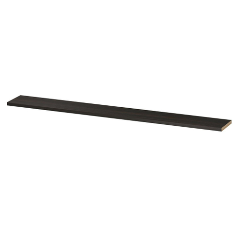 INK 35d étagère murale - 275x35x3.5cm - face avant chanfreinée - pour niche - MFC Chêne intense SW494016