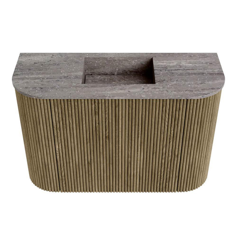 Mondiaz JOYA-DLUX 63.2cm toiletmeubel - ronding links en rechts kleur Dusk - Wastafel FAYE positie Midden Zonder kraangat kleur Oza. SW1426026
