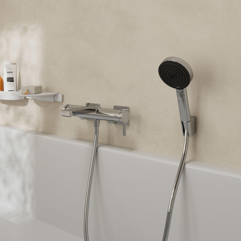 Hansgrohe Tecturis E Eengreeps badmengkraan - opbouw - hoogglans chroom SW918596