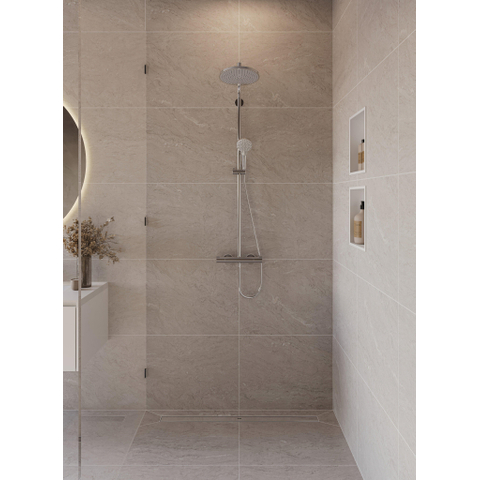 Hansgrohe RainDrain Allround Douchegoot - 70cm - standaard/vlakke installatie - brushed stainless steel SW1590312