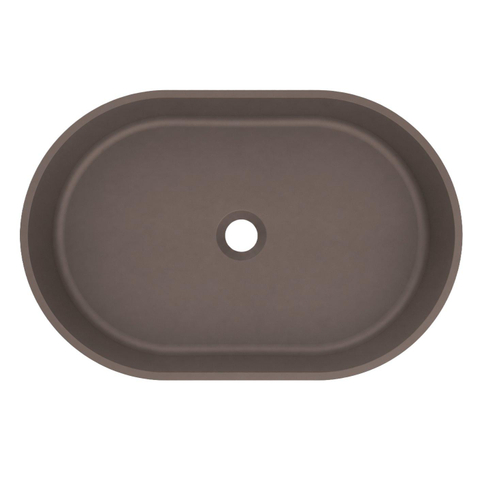 Arcqua Case Opbouw Waskom - ovaal - 55x36cm - mat mokka SW1584231