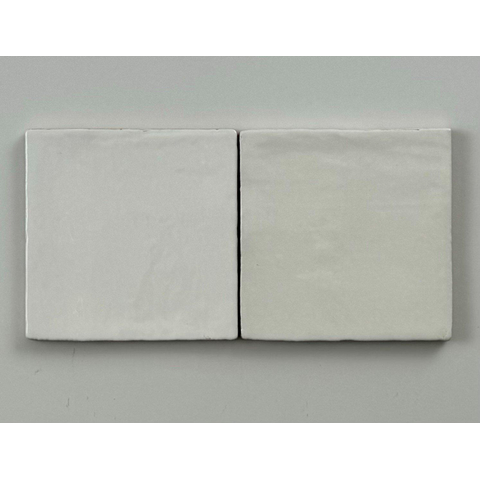 ÉCHANTILLON Terravito Mellina Carreau mural en céramique - 10x10cm - 8mm - Blanc SW1474987