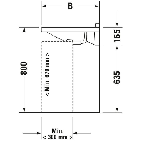Duravit Starck 3 Vital wastafel - 70x54.5cm - met wondergliss - wit 0316326