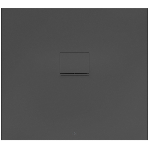 Villeroy & Boch Squaro infinity douchebak - 100x90x4cm - Anthracite (grijs) SW28710