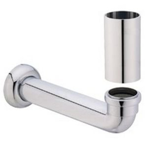 Villeroy & Boch Toebehoren Divers aansluitgarnituur - voor urinoir rozet afvoerBochtstuk en buis - 15cm - hoogglans chroom 0104612