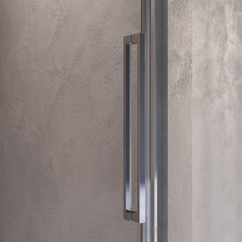 BRAUER Galactic Nisdeur - 120x200 - 2-delig schuif - helder glas - omkeerbaar - incl. glascoating - chroom SW1580892