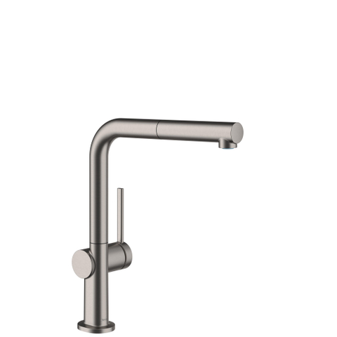 Hansgrohe Talis M54 ééngreeps keukenmengkraan 270 met uittrekbare uitloop Brushed Black Chrome SW1567362