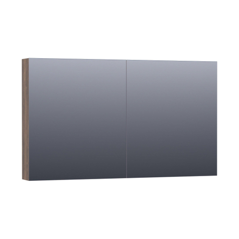 BRAUER Impress Deluxe armoire de toilette – 119 x 70 x 15 cm – LED directe – Grove (noyer) SW371758