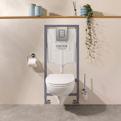 GROHE Bau Ceramic pack hangtoilet - 5 stuks in 2 dozen - chroom SW1477557