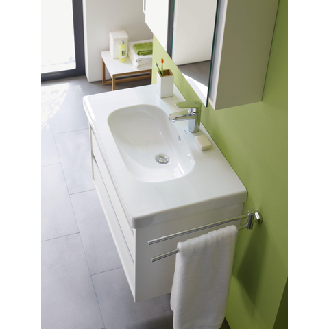 Duravit D-code 2 lids handdoekhouder - 44.5cm - hoogglans chroom GA49408