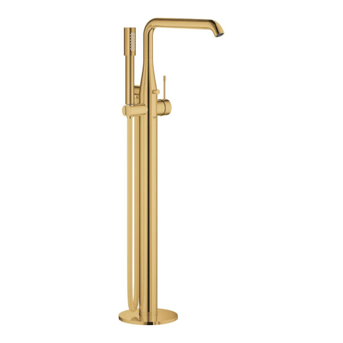 Grohe Essence New Afbouwdeel vrijstaande badkraan - omstel - draaibare uitloop 27.7cm - handdouche - doucheslang - cool sunrise (goud) SW98812