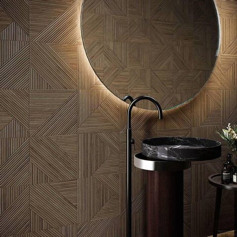 Ceralto Pavero Grain Decor-strip - 31.6x100cm - 10.4mm - Houtlook - Coffee SW542069