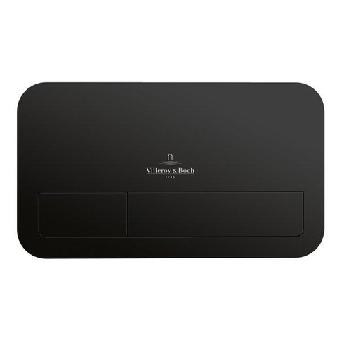 Villeroy & Boch Avento Pack WC - 37x31.5cm - direchtflush - à fond creux - abattant softclose et quickrelease - avec réservoir encastrable - plaque de commande noir mat - Blanc Alpin SW956266