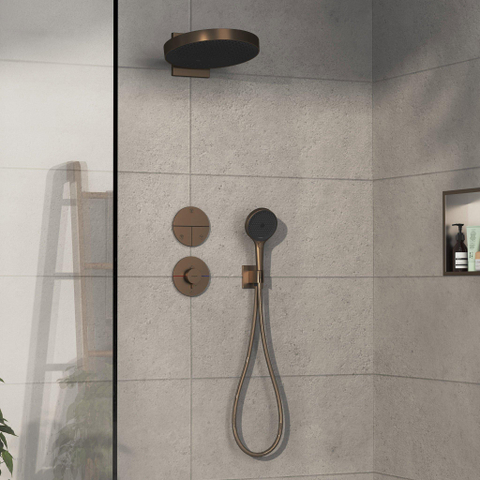 Hansgrohe Showerselect Comfort S thermostatique encastrable pour 1 fonction brushed bronze SW918069