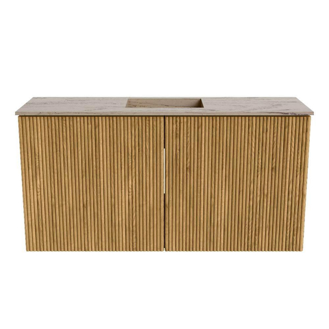 Mondiaz JOYA-DLUX 80cm toiletmeubel - kleur Oak - Wastafel FAYE positie Midden Zonder kraangat kleur Arena. SW1423848