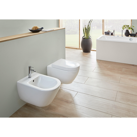 Villeroy & Boch Subway 2.0 wandbidet - 375x565mm CeramicPlus - White Alpine (glans wit) 0124045