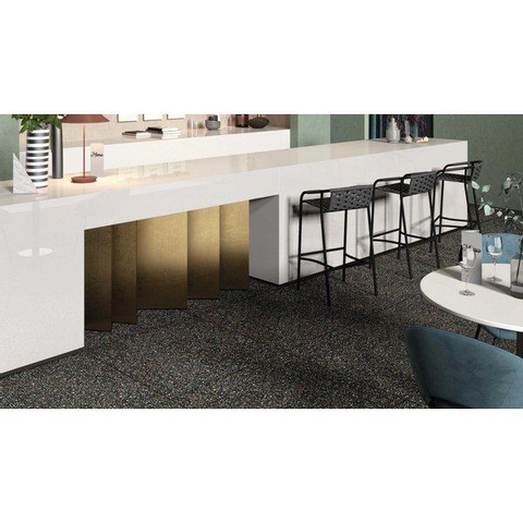 ÉCHANTILLON Ceralto Sienna Carrelage sol et mur 90x90cm 9mm rectifié R10 grès cérame Dots Multi noir SW911805