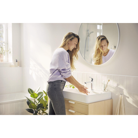 Hansgrohe Rebris s Eengreeps wastafelmengkraan - 110 - coolstart - zonder afvoer - hoogglans chroom SW796370