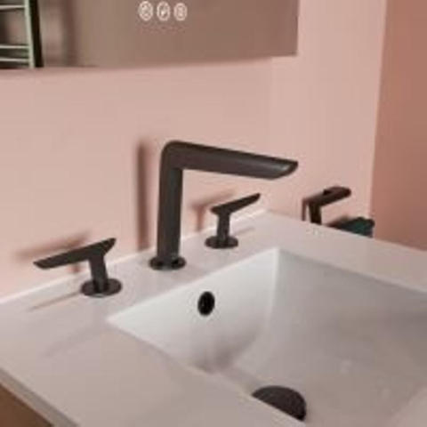 Crosswater Foile - 2 hendels - opbouw - mat zwart SW968207