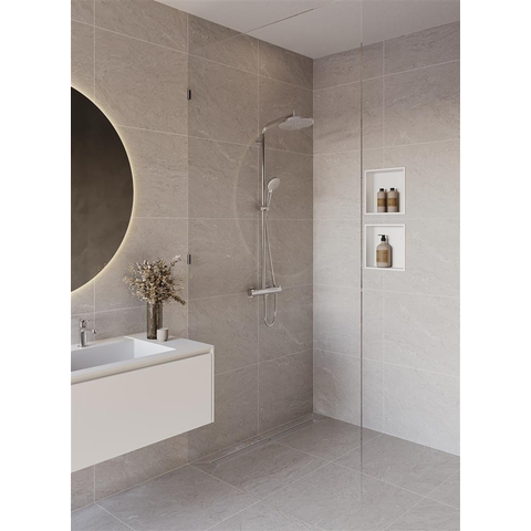 Hansgrohe RainDrain Allround Douchegoot - 70cm - standaard/vlakke installatie - brushed stainless steel SW1590312