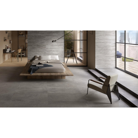 Vtwonen Tegels Raw Vloertegel - 30x60cm - 9.5mm - gerectificeerd - Dark grey SW670113