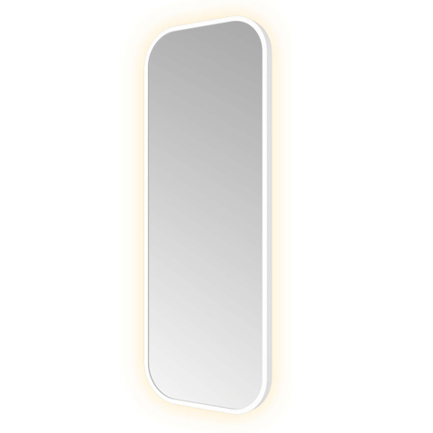 Hotbath &MORE Spiegel - 30x80cm - indirect LED - color changing - dimbaar - met afstandsbediening - mat wit SW1246080