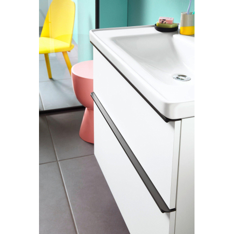 Duravit D-neo Wastafel - met kraangat - met overloop - 80x48x16.5cm - wit SW640432