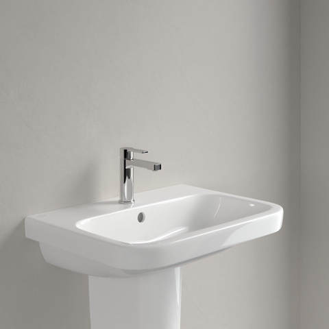 Villeroy & Boch Architectura wastafel - 65x47cm - met kraangat - met overloop cermic+ - White Alpine (glans wit) 1025251