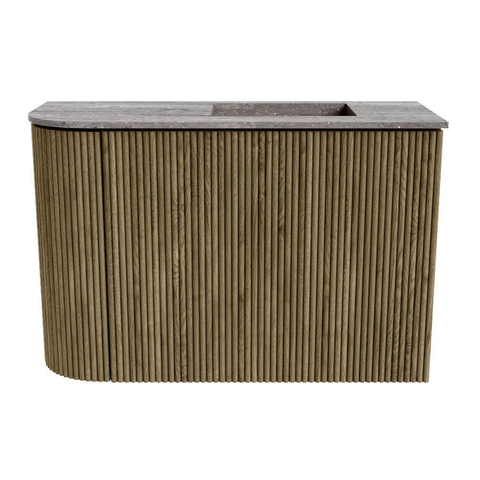 Mondiaz JOYA-DLUX 61.6cm toiletmeubel - ronding links kleur Dusk - Wastafel FAYE positie Rechts Zonder kraangat kleur Oza. SW1426001