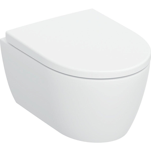 Geberit iCon WC suspendu – compact – TurboFlush – profondeur 49 cm – avec abattant softclose – blanc mat SW1235360