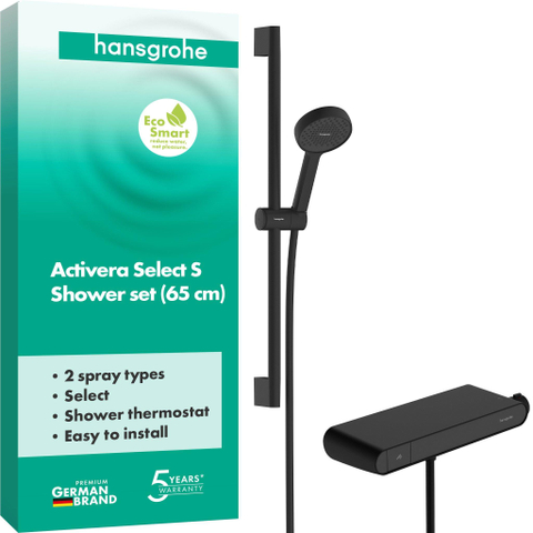 Hansgrohe douchette - 65x36cm - noir mat SW1566611