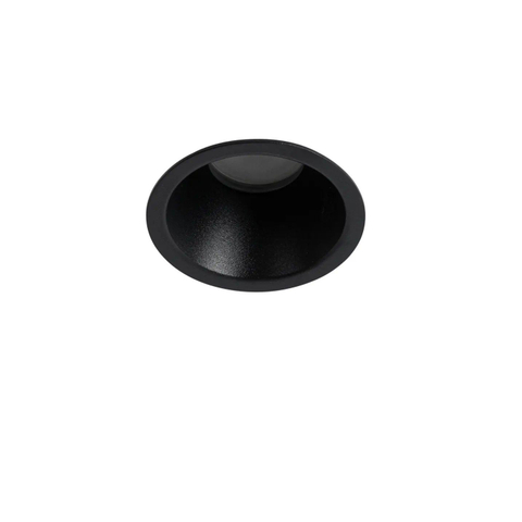 QAZQA Dept spot encastré - 7,8x7,8x6,5cm - dimmable - IP44 - noir mat SW1187257
