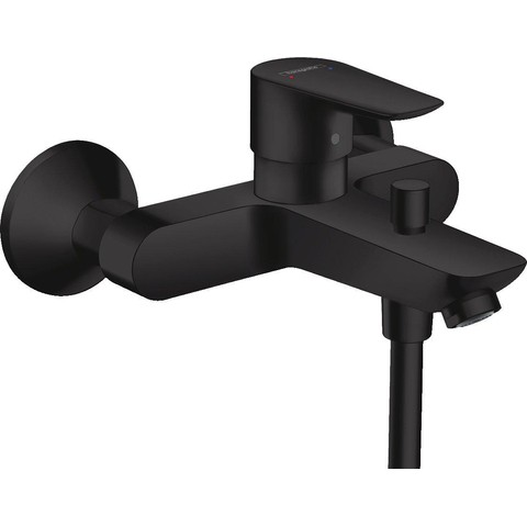 Hansgrohe Talis e Badkraan - met omstel - met koppelingen - thermostaat - mat zwart SW358799