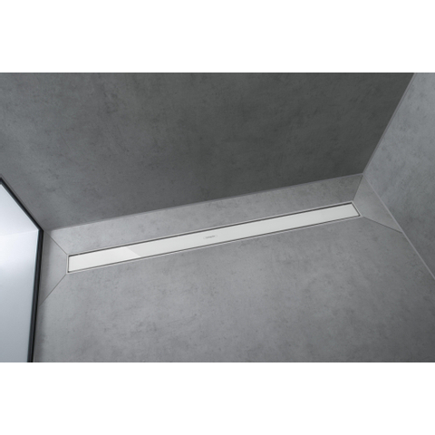 Hansgrohe RainDrain Match Caniveau de douche - 80cm - cadre réglable en hauteur - noir mat SW791695