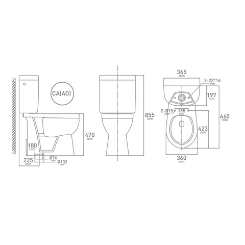 GO by Van Marcke XJoy spoelrandloos PACK staand toilet verhoogd Suitgang zonder spoelrand porselein wit wczitting softclose in kunststof SHOWROOMMODEL SHOW25025
