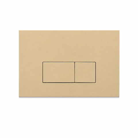 QeramiQ Dely Swirl Ensemble de toilette - réservoir encastré QeramiQ Flush - abattant slim - plaque de commande beige en plastique - boutons rectangulaires - blanc brillant SW1578480
