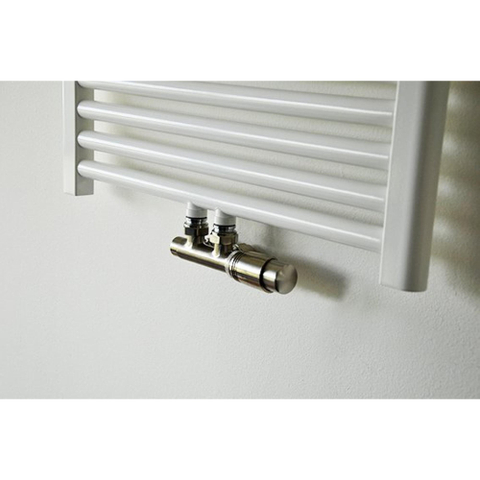 Riko set thermostatisch onderblok haaks-rechts geborsteld staal SHOWROOMMODEL SHOW25804