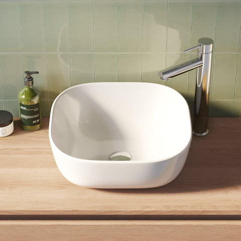 BRAUER Wind lavabo à poser 41x41x15cm céramique blanc SW75837