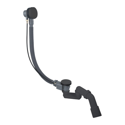 Fortifura Calvi Remplissage/vidage baignoire réglage tournant Gunmetal SW767292