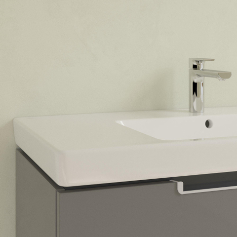 Villeroy & Boch Subway 2.0 meubelwastafel - 100x47cm - 1 kraangat - met overloop - White Alpine (glans wit) 1024058