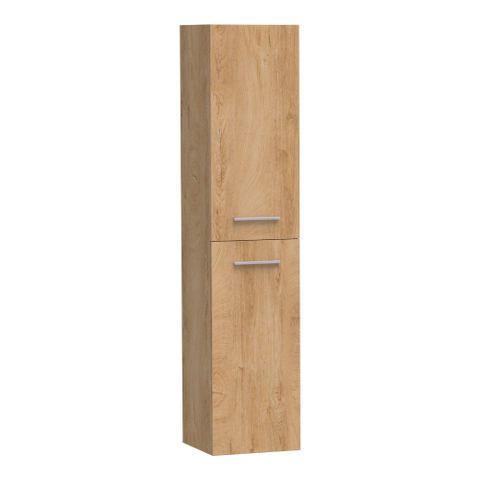 BRAUER Trust armoire de salle de bains - 160x35x35cm - sans poignées rapportées avec 2 portes ouvrant à gauche ou à droite Forest Tan SW370708