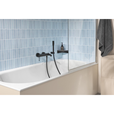 GROHE Essence New mitigeur bain-douche - avec ensemble douchette - noir mat SW1477620