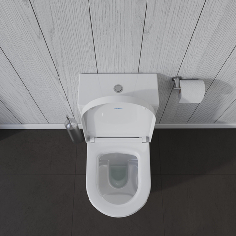 Duravit ME by Starck cuvette combinée au sol à évacuation profonde vario sans réservoir 37x65cm avec WonderGliss blanc SW84188