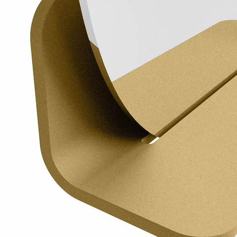Mondiaz SPOT miroir – Ø 40 cm – avec tablette – Oro (sable) SW1235570