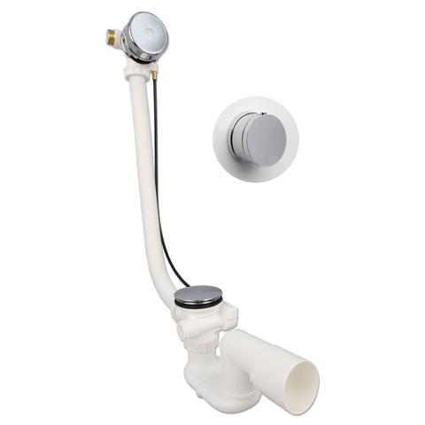 Xenz Luxe vidage baignoire et remplissage chrome SW108338