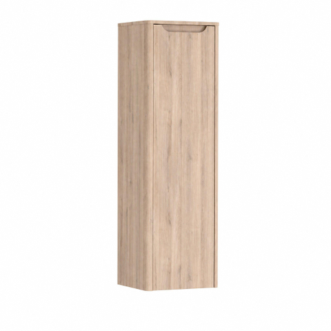H&R badmeubelen Juice Hoge Kast - 40x35x130cm - met ronde hoeken - 1 deur - linksdraaiend - rockford oak SW875367