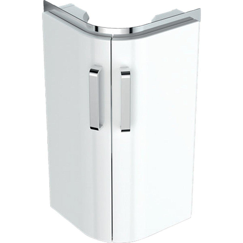 Geberit Renova compact meuble bas pour lavabo d'angle avec 2 portes 42.5x60.4x33cm blanc SW417240